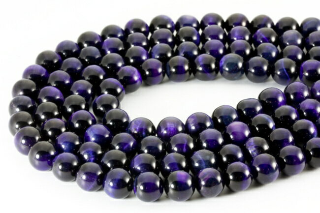 パープルタイガーアイ 8mm 一連 風水 パワーストーン / インペリアルオーラ おしゃれ かわいい オシャレ 可愛い プレゼント ギフト 贈り物