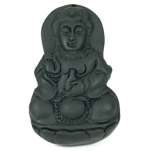 【ペンダントトップ】 石灰石 観音 約4.6x2.9x1.0cm 天然石 パワーストーン プチギフト 転勤 退職 お礼 母の日 敬老の日 ギフト / インペリア...