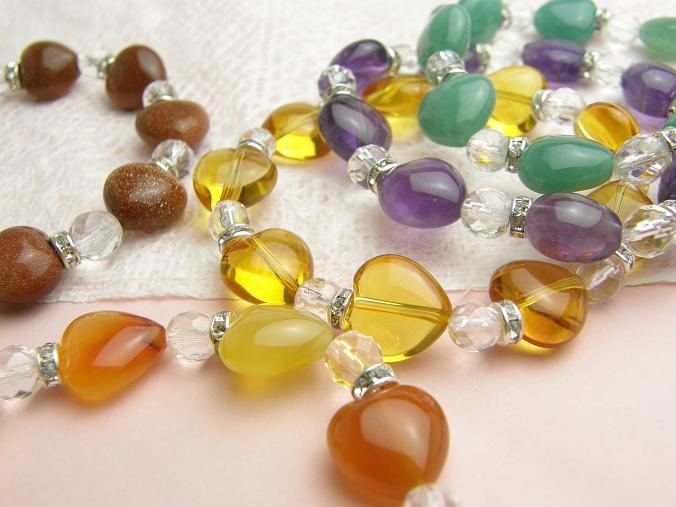 選べる16種類 ハートブレスレット レディース / 天然石、パワーストーンの専門店インペリアルオーラ おしゃれ かわいい オシャレ 可愛い プレゼント ギフト ...