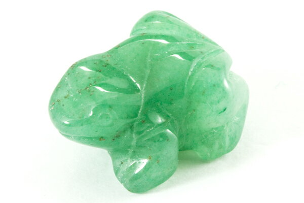 【彫刻置物】カエル 蛙 かえる アベンチュリン 約20mm インド産 天然石 パワーストーン / インペリアルオーラ おしゃれ かわいい オシャレ 可愛い プレ...