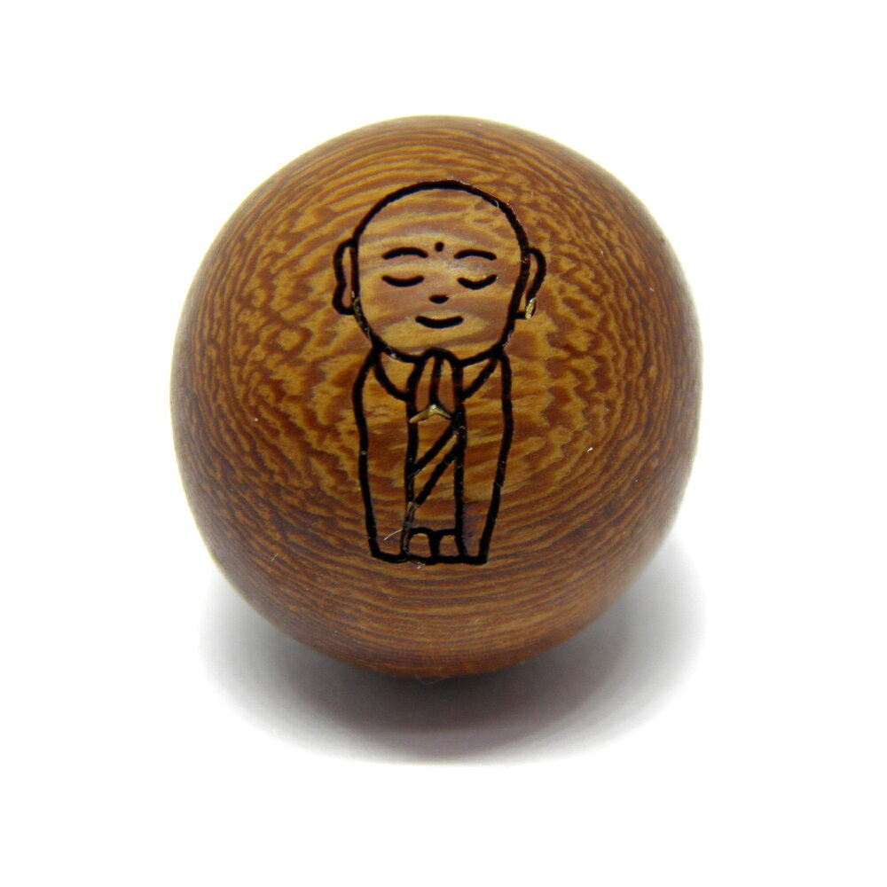 お地蔵様 20mm カカオ 1粒売り 彫刻ビーズ・彫りビーズ 手作りにオススメ！ 天然石 パワーストーン / インペリアルオーラ おしゃれ かわいい オシャレ 可愛い プレゼント ギフト 贈り物 彫刻ビーズ 彫りビーズ