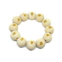 彫刻ビーズ 栂 ツガ ビーズ 20mm 十二天 ブレスレット セミラウンド パワーストーン / インペリアルオーラ おしゃれ かわいい オシャレ 可愛い プレゼ...