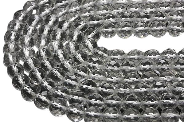 水晶 64面カット 8mm 一連 天然石 パワーストーン / インペリアルオーラ おしゃれ かわいい オシャレ 可愛い プレゼント ギフト 贈り物