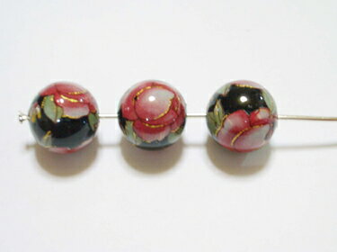 天然石プリントビーズ マドルーガ 10mm オニキス 1個売り / インペリアルオーラ おしゃれ かわいい オシャレ 可愛い プレゼント ギフト 贈り物