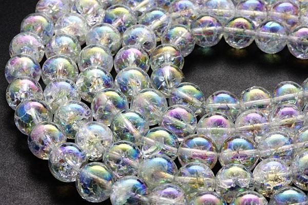 【丸ビーズ】オーロラクラッシュ 12mm 一連 天然石 パワーストーン / インペリアルオーラ おしゃれ かわいい オシャレ 可愛い プレゼント ギフト 贈り物