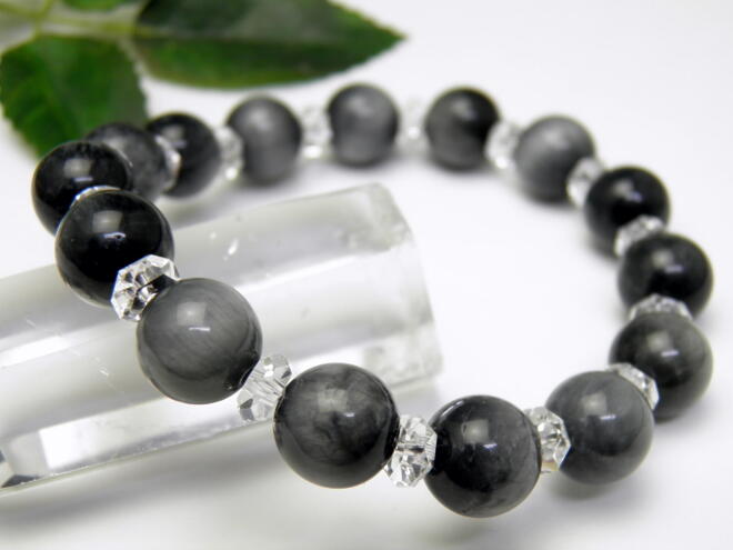 【10mm_Simple_Combiブレスレット】 イーグルアイ 風水 パワーストーン お試し ポイント消化 プチギフト 転勤 退職 お礼 母の日 ギフト / ...