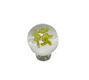 桜 漢字 水晶 彫刻ビーズ(金彫り)12mm 【彫刻 一粒売りビーズ】 天然石 風水 パワーストーン / インペリアルオーラ おしゃれ かわいい オシャレ 可愛い プレゼント ギフト 贈り物