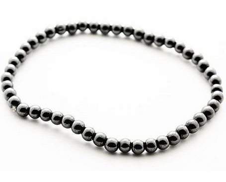 【ENDLESS_4mmブレスレット】 磁気ヘマタイト シンプルブレスレット (4mm玉) 数珠 ブレスレット レディース&メンズ 天然石 パワーストーン プチ...