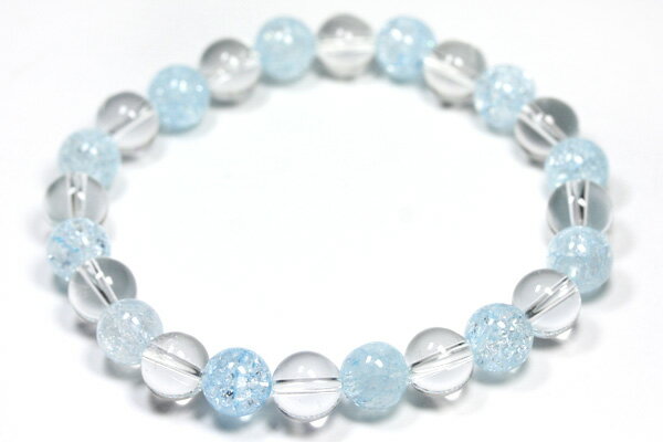 クラッシュレインボー 8mm ブレスレット ブルー 天然石 パワーストーン / インペリアルオーラ おしゃれ かわいい オシャレ 可愛い プレゼント ギフト 贈...