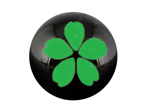 桜 オニキス手彫り玉 (夜光) 8mm 手作りにオススメ! 天然石 パワーストーン / インペリアルオーラ おしゃれ かわいい オシャレ 可愛い プレゼント ギ...