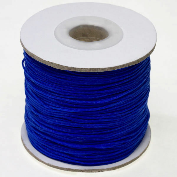 中国結び用紐 青 約90m [1ボビン] アクセサリー 製作パーツ / 天然石、パワーストーンの専門店インペリ..