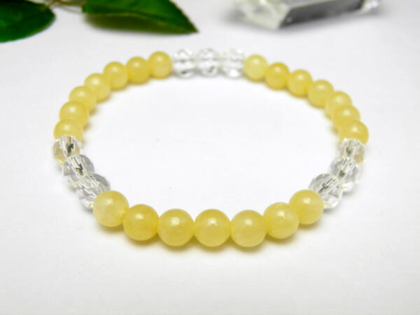 6mmシンプル3x3ブレスレット アラゴナイト 【AB0001シリーズ】風水 パワーストーン / インペリアルオーラ おしゃれ かわいい オシャレ 可愛い プレ...