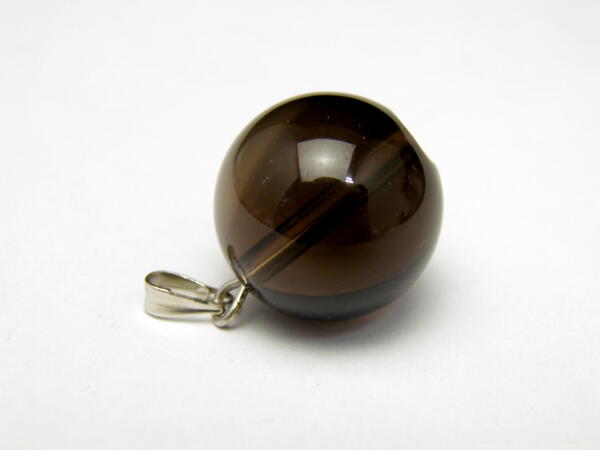 丸玉ペンダントトップ スモーキークォーツ 16mm 天然石 風水 パワーストーン / インペリアルオーラ おしゃれ かわいい オシャレ 可愛い プレゼント ギフト 贈り物