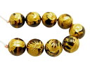 タイガーアイ(金入り) 12mm 龍の九匹の子供 龍生九子【セット売り】天然石 パワーストーン / インペリアルオーラ おしゃれ かわいい オシャレ 可愛い プレゼント ギフト 贈り物
