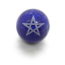 スター ラピスラズリ 素彫り 五芒星 10mm 【レーザー彫刻ビーズ・彫りビーズ 】Pentagram ペンタグラム 天然石 パワーストーン / インペリアルオ...