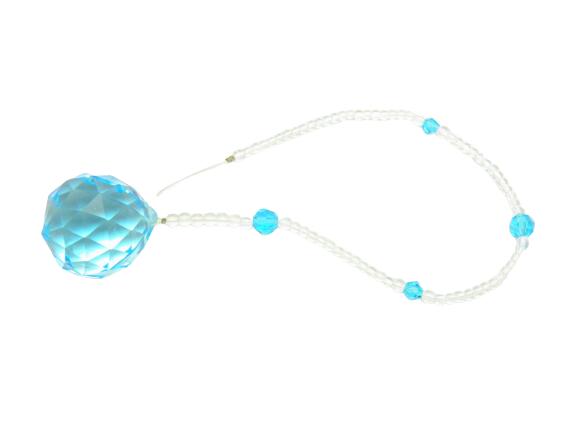 【風水アイテム】サンキャッチャー 3cm玉 スカイブルー プチギフト 転勤 退職 お礼 母の日 ギフト / 天然石、パワーストーンの専門店インペリアルオーラ お...