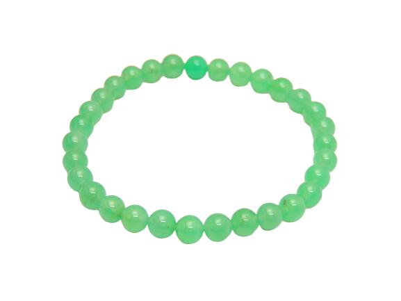現品1 クリソプレーズ 6mm 最高級 一連ブレスレット オーストラリア産 内径:16cm 天然石 パワーストーン / インペリアルオーラ おしゃれ かわいい ...