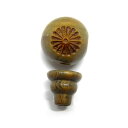 親玉・ボサ玉セット 12mm 檀香樹 菊紋章 数珠 (念珠)彫刻ビーズ・彫りビーズ / 天然石、パワーストーンの専門店インペリアルオーラ おしゃれ かわいい オ...