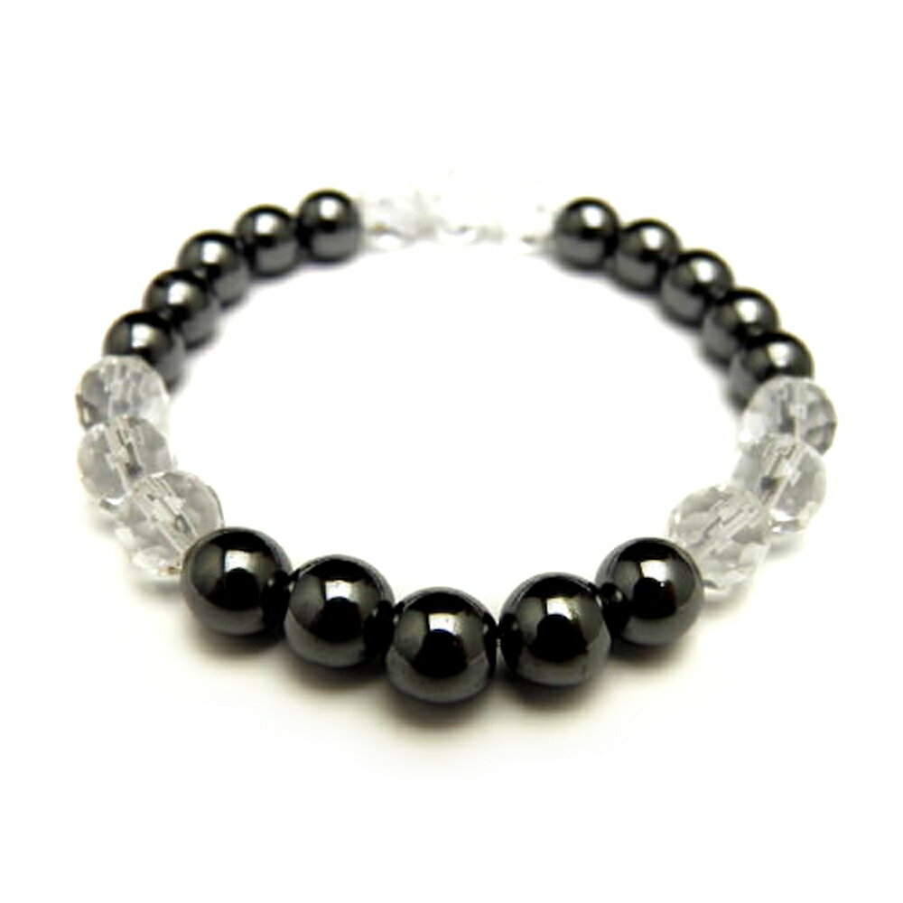 8mmシンプル3x3ブレスレット 磁気ヘマタイト 【AB0003シリーズ】風水 パワーストーン プチギフト 転勤 退職 お礼 母の日 敬老の日 ギフト / イン...