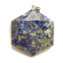 パワーストーン 六芒星 シルバーヘキサゴンペンダントトップ 約43×35×10mm ラピスラズリ 現品 天然石 パワーストーン プチギフト 転勤 退職 お礼 母...