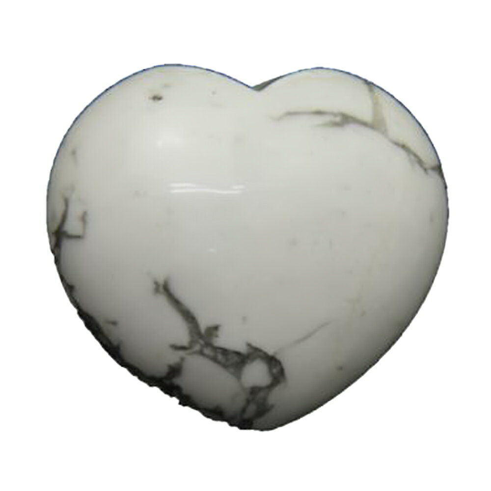 ハート ホワイトハウライト L 1個売り パワーストーン / インペリアルオーラ おしゃれ かわいい オシャレ 可愛い プレゼント ギフト 贈り物
