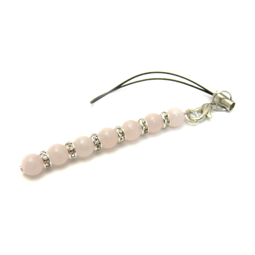 【ストラップ】 ストレートタイプ ローズクォーツ 7ポイント お一人様1点まで パワーストーン / インペリアルオーラ おしゃれ かわいい オシャレ 可愛い プ...