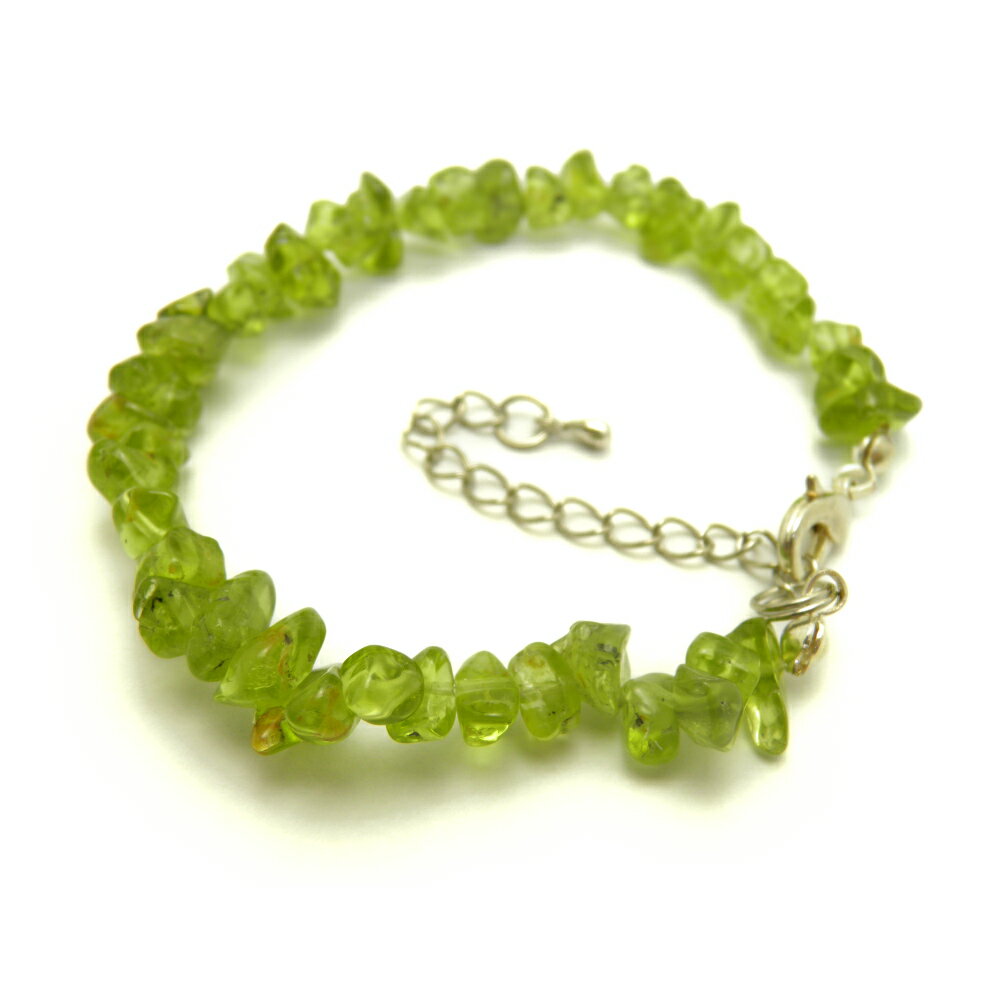 天然石 さざれ ブレスレット ペリドット EX パワーストーン プチギフト 転勤 退職 お礼 母の日 敬老の日 ギフト / インペリアルオーラ おしゃれ かわい...