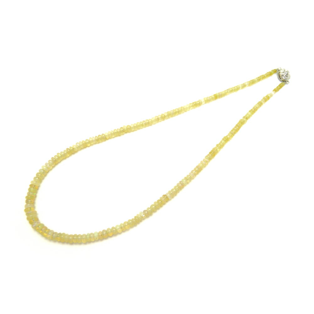 極上遊色 5Aエチオピアン プレシャスオパール 【0.3mmワイヤー通し 約40cm】 ボタン 3.5-5mm ネックレス パワーストーン / インペリアルオー...