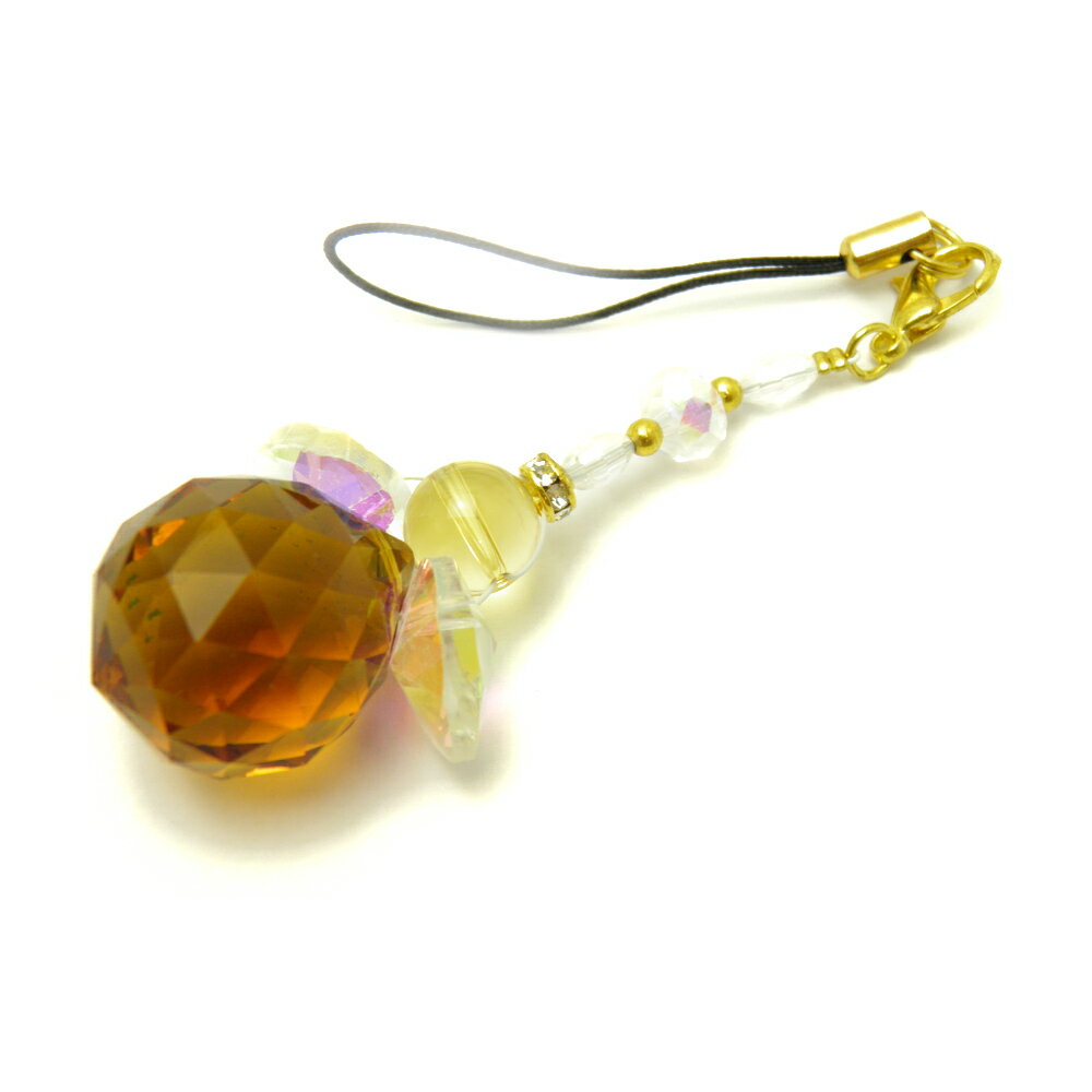 【ストラップ】サンキャッチャー 天使 シトリン (イエロー) / 天然石、パワーストーンの専門店インペリアルオーラ おしゃれ かわいい オシャレ 可愛い プレゼ...