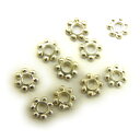 花型飾り金具メタルパーツ シルバー 約4mm 10個売り / 天然石、パワーストーンの専門店インペリアルオーラ おしゃれ かわいい オシャレ 可愛い プレゼント...