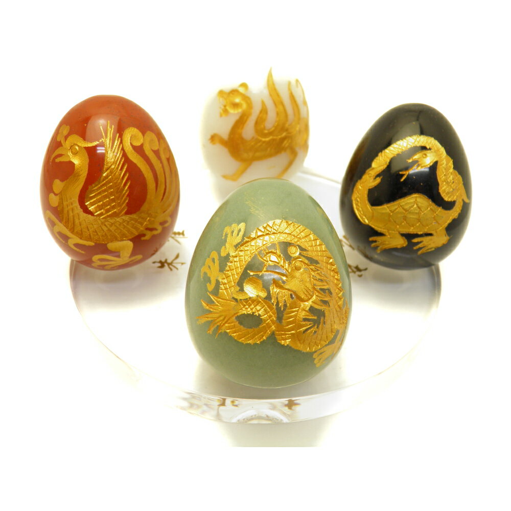 【風水四神獣】 彫刻たまご(金) 四神獣バラ売り 風水 パワーストーン / インペリアルオーラ おしゃれ かわいい オシャレ 可愛い プレゼント ギフト 贈り物