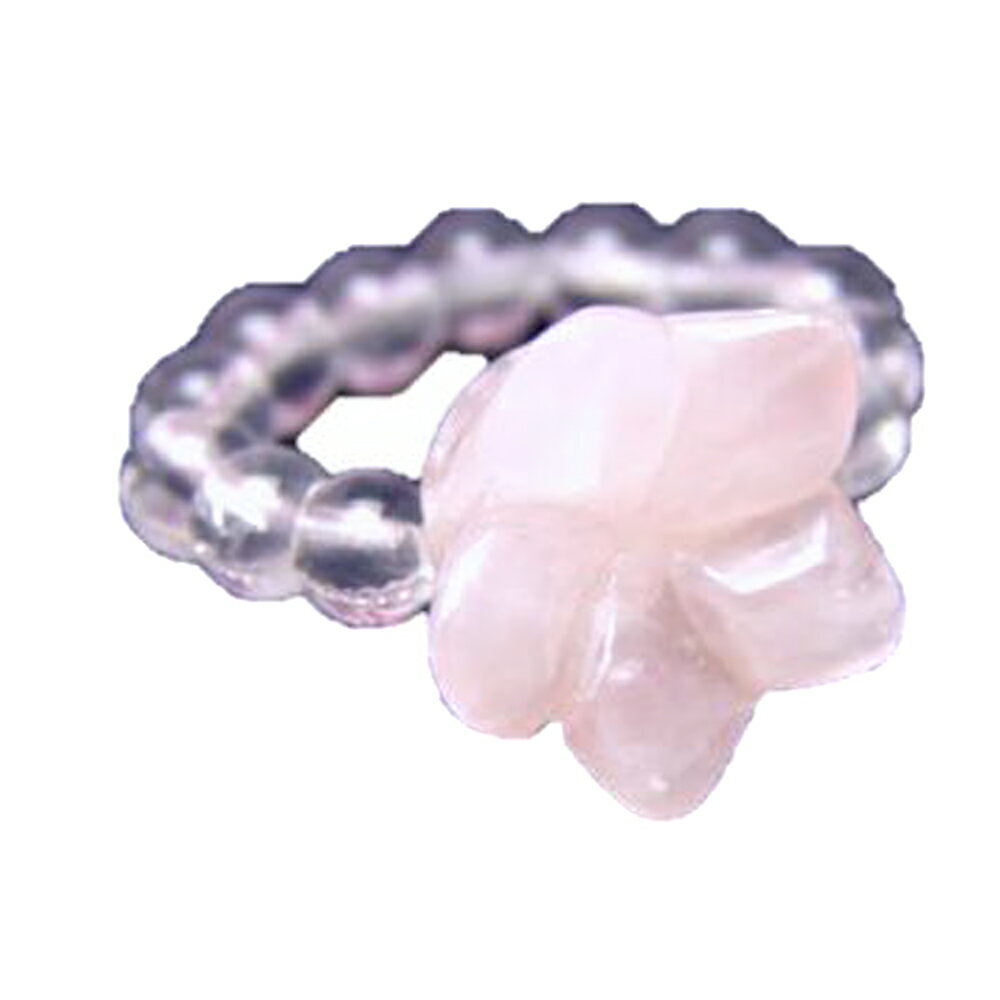 【AR0001シリーズ】桔梗リング・指輪 ローズクォーツ 天然石 パワーストーン プチギフト 転勤 退職 お礼 母の日 敬老の日 クリスマス ギフト / インペ...