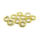 【20個セット】 丸カン 直径4mm 金メッキ アクセサリー 製作パーツ / 天然石、パワーストーンの専門店インペリアルオーラ おしゃれ かわいい オシャレ 可...