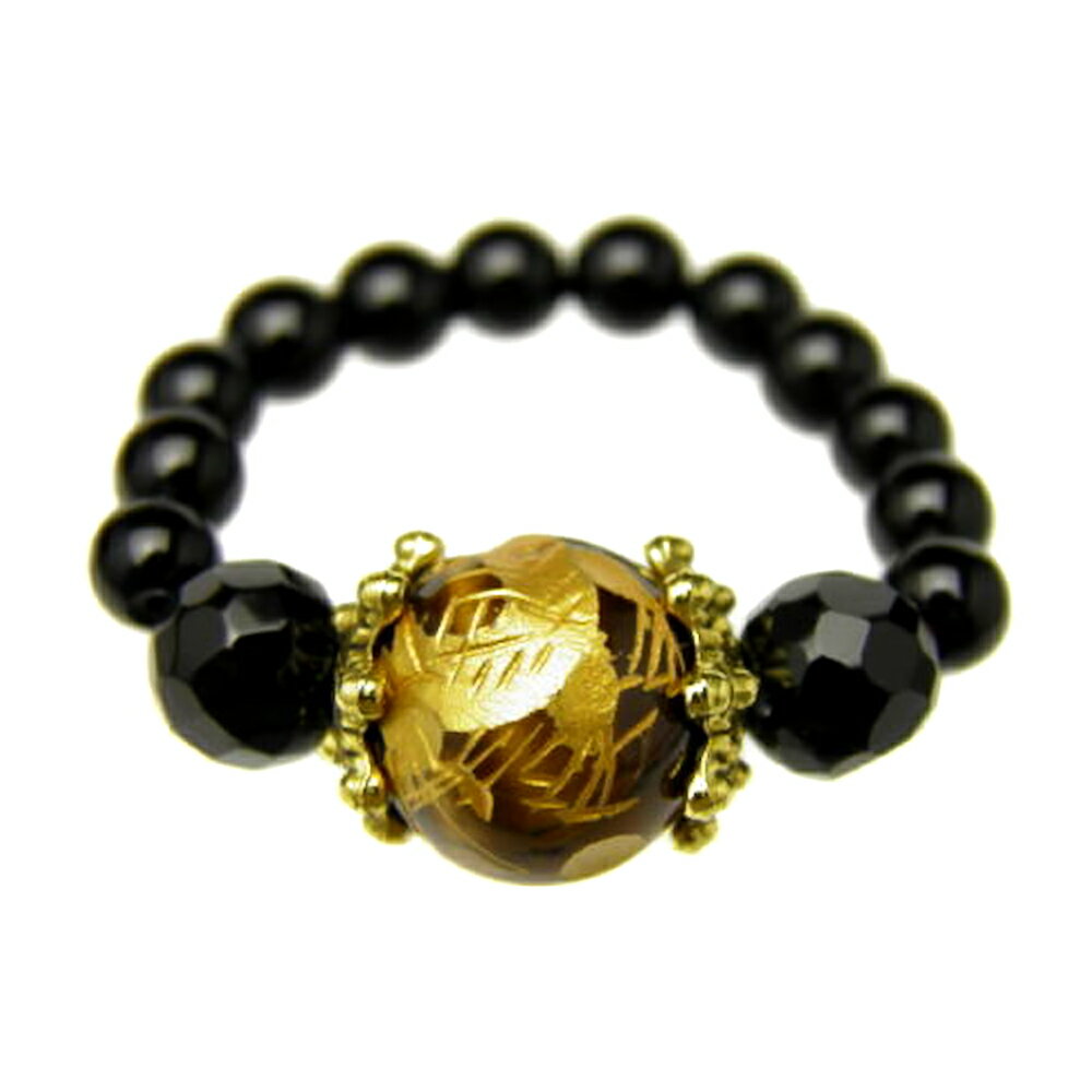 【AR0005シリーズ】金龍彫りリング・指輪 タイガーアイ オニキス 天然石 パワーストーン プチギフト 転勤 退職 お礼 母の日 ギフト / インペリアルオー...