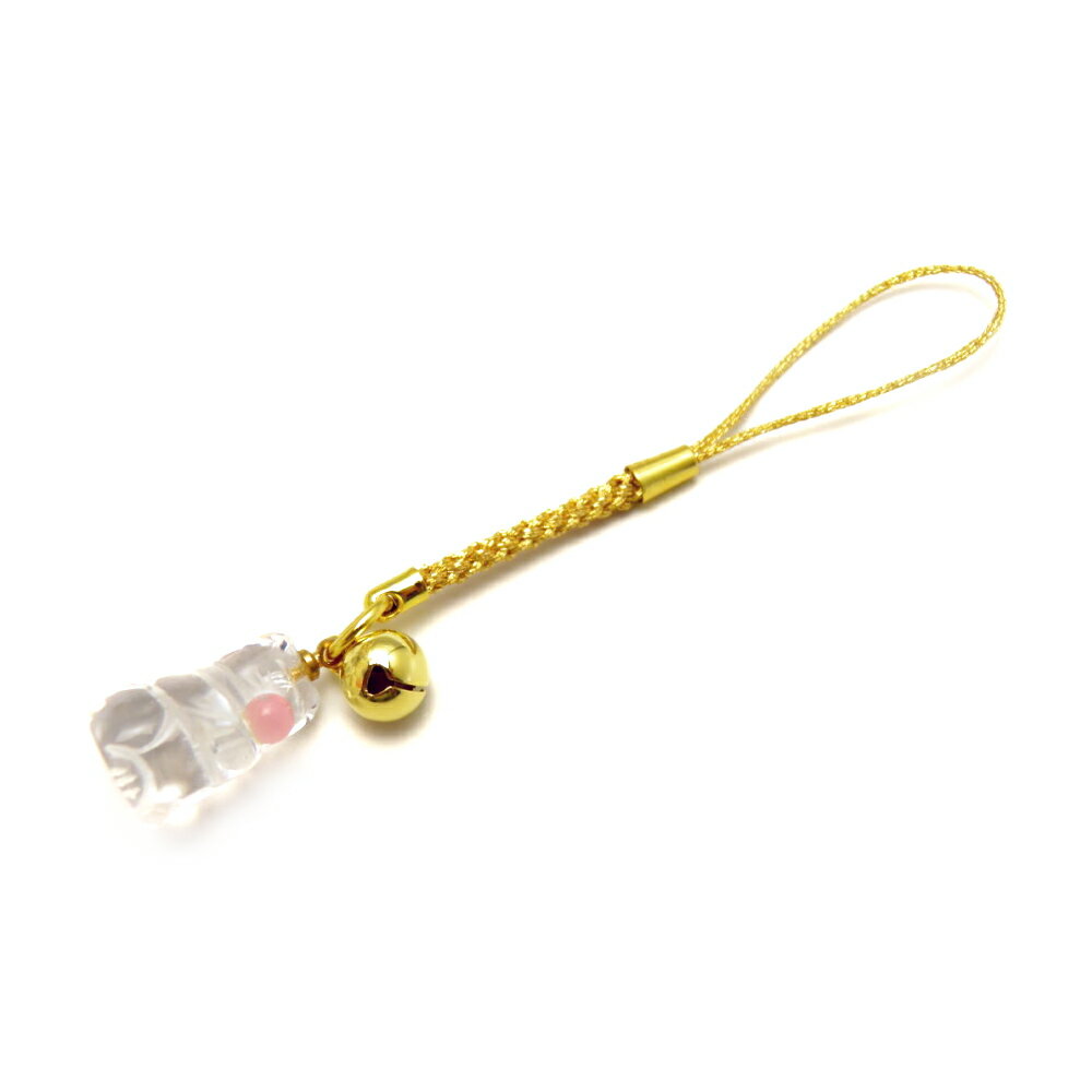 風水猫根付 ストラップ ピンクキャッツアイ パワーストーン プチギフト 転勤 退職 お礼 母の日 敬老の日 ギフト / インペリアルオーラ おしゃれ かわいい ...