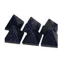 【置き石】 ピラミッド型 ブルーゴールドストーン 30mm 1個売り パワーストーン プチギフト 転勤 退職 お礼 母の日 敬老の日 クリスマス ギフト / イ...