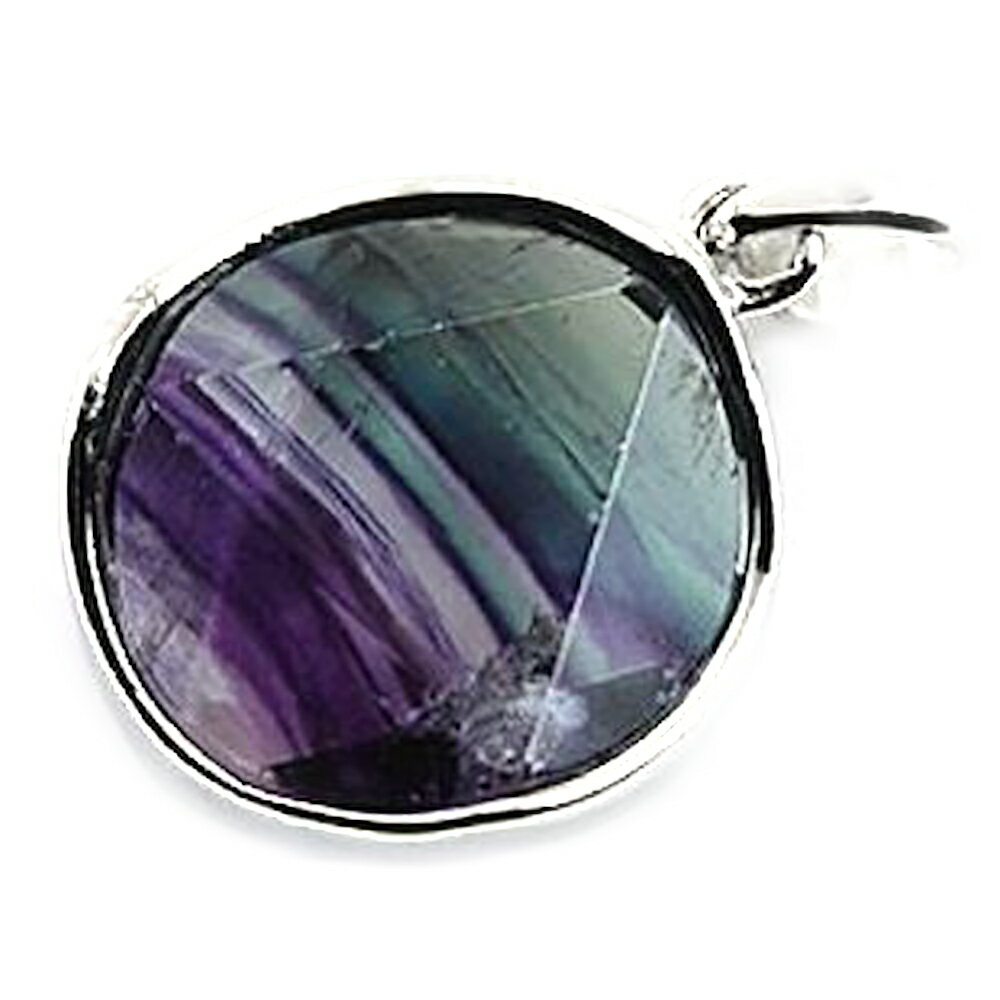 シルバーヘキサゴンペンダントトップ 15mm フローライト 天然石 パワーストーン / インペリアルオーラ おしゃれ かわいい オシャレ 可愛い プレゼント ギ...