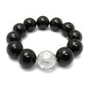 鳳凰 水晶 銀彫り 彫刻 20mm オニキス ブレスレット 天然石 パワーストーン / インペリアルオーラ おしゃれ かわいい オシャレ 可愛い プレゼント ギフト 贈り物