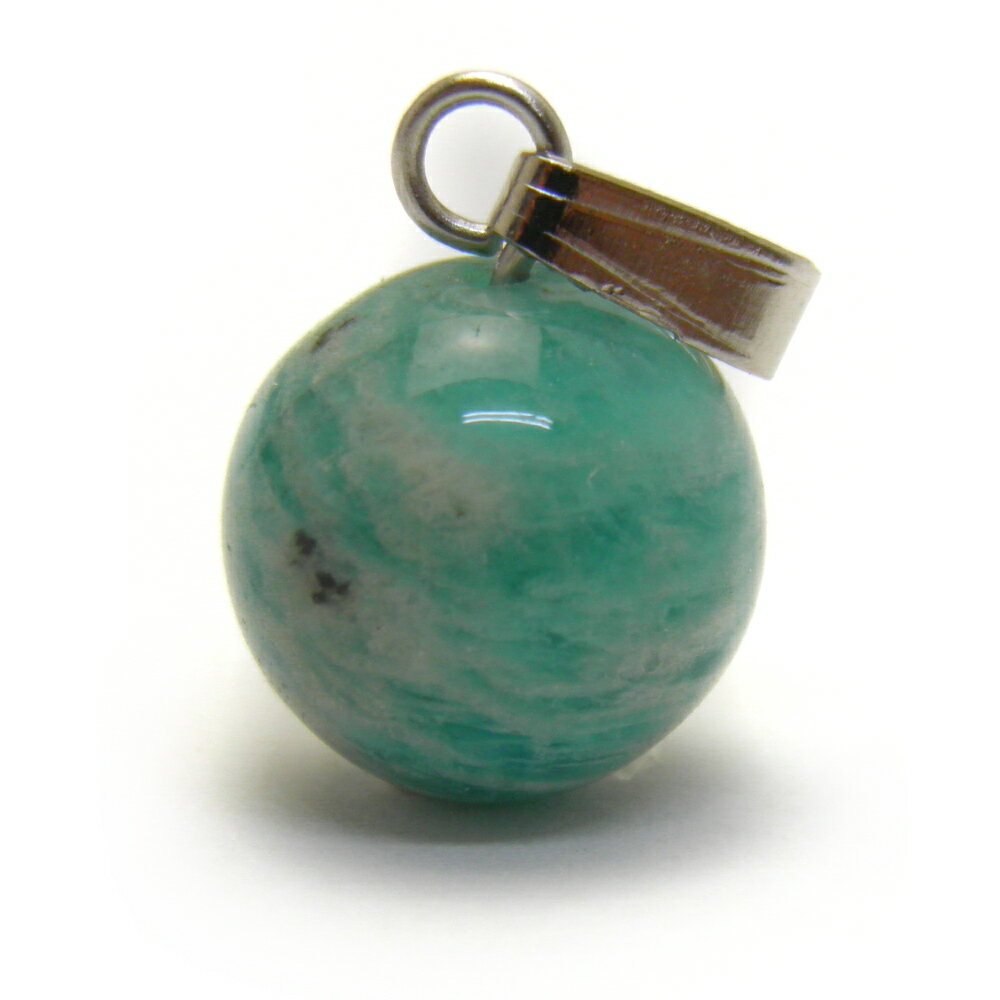 丸玉ペンダントトップ アマゾナイト ロシア 10mm 天然石 風水 パワーストーン / インペリアルオーラ おしゃれ かわいい オシャレ 可愛い プレゼント ギ...