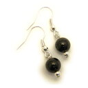 テクタイト 8mm玉 丸玉ピアス 天然石 パワーストーン / インペリアルオーラ おしゃれ かわいい オシャレ 可愛い プレゼント ギフト 贈り物