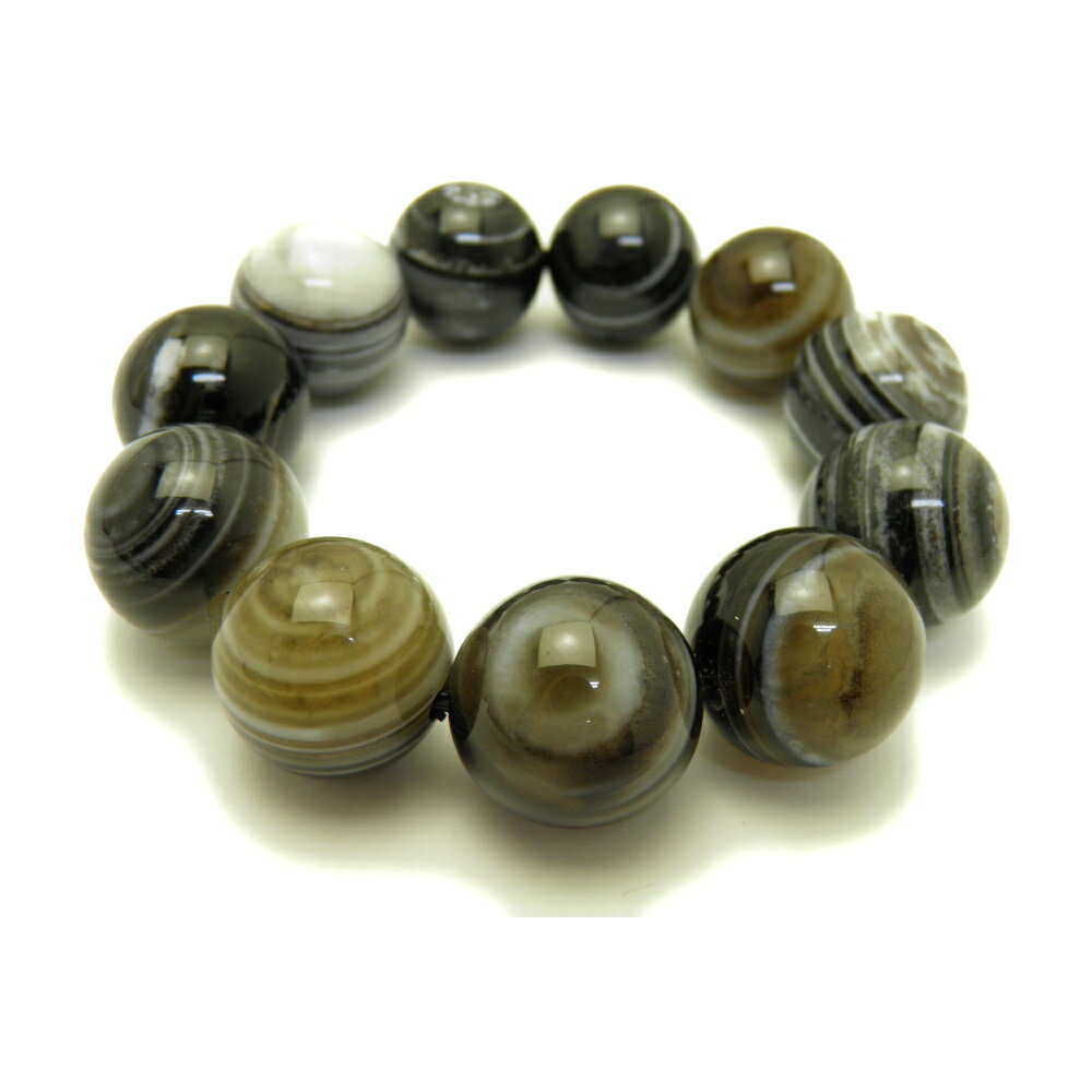 【ENDLESS_20mmブレスレット】 天眼石 大玉シンプルブレスレット 数珠 ブレスレット レディース&メンズ 天然石 パワーストーン / インペリアルオー...