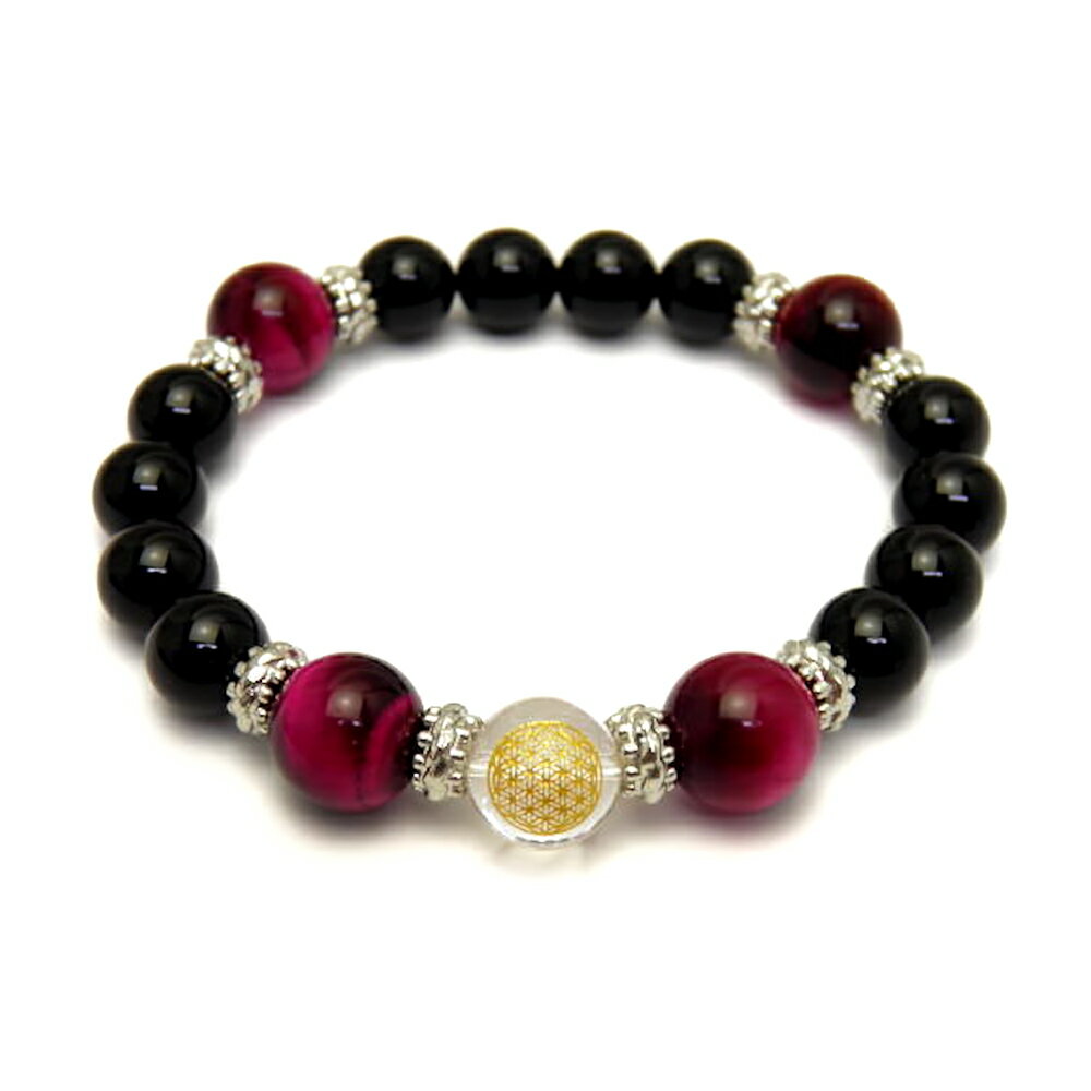 フラワーオブライフ 水晶 彫刻ビーズ(金入り)12mm ブレスレット 天然石 風水 パワーストーン プチギフト 転勤 退職 お礼 母の日 敬老の日 クリスマス ...