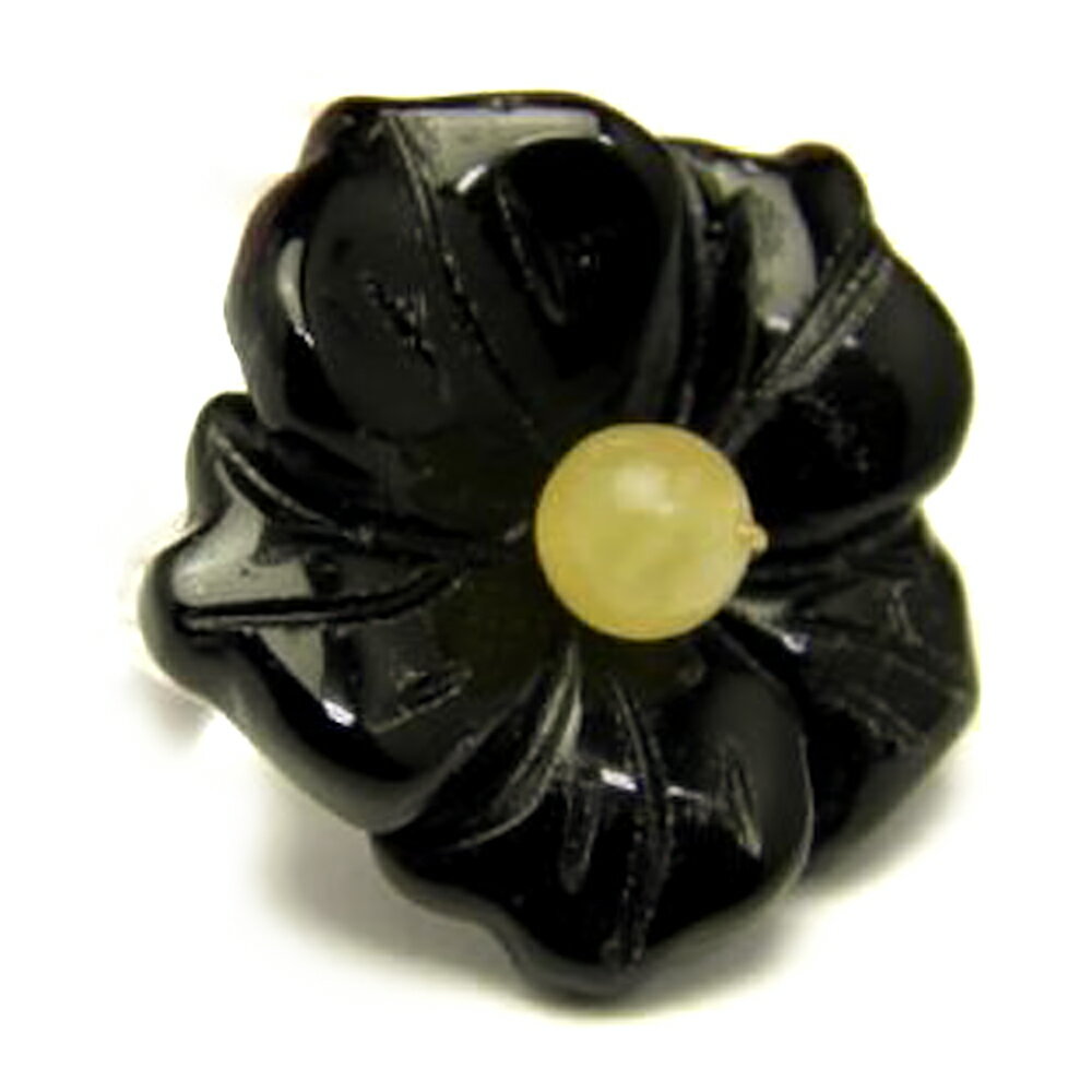 【AR0002シリーズ】薔薇リング・指輪 オニキス 野バラ 天然石 パワーストーン プチギフト 転勤 退職 お礼 母の日 敬老の日 クリスマス ギフト / イン...