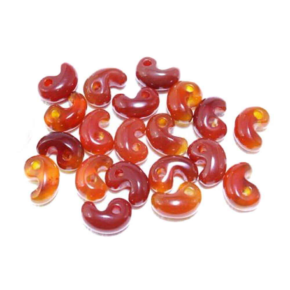 天然石 勾玉 SS 赤メノウ レッドメノウ 古代勾玉 バラ売り パワーストーン / インペリアルオーラ おしゃれ かわいい オシャレ 可愛い プレゼント ギフト 贈り物