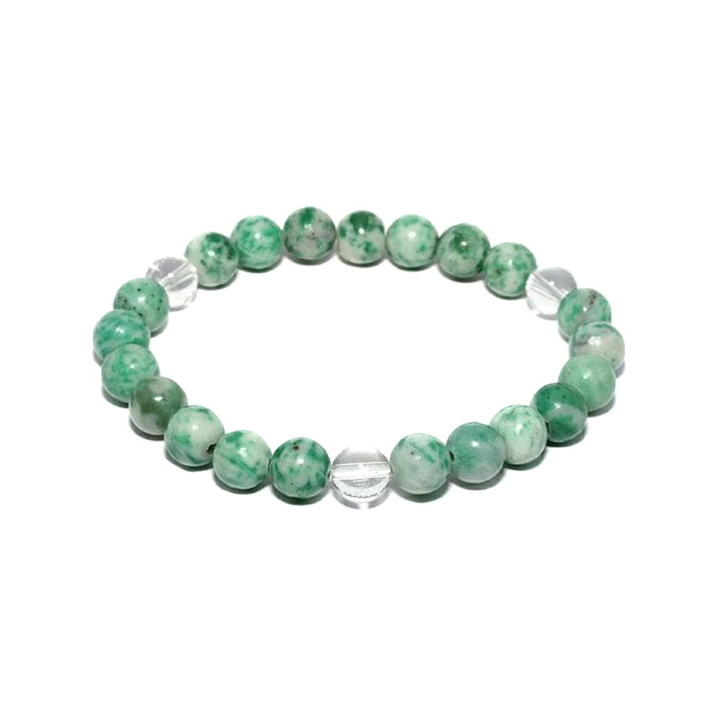 【8mm_Simple_3´sブレスレット】 チャイナ翡翠 天然石 パワーストーン / インペリアルオーラ おしゃれ かわいい オシャレ 可愛い プレゼント ギ...