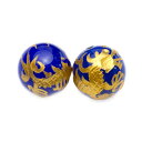 【彫刻 一粒売りビーズ】 ブルーメノウ 12mm (金彫り) 五爪龍 風水 パワーストーン / インペリアルオーラ おしゃれ かわいい オシャレ 可愛い プレゼ...