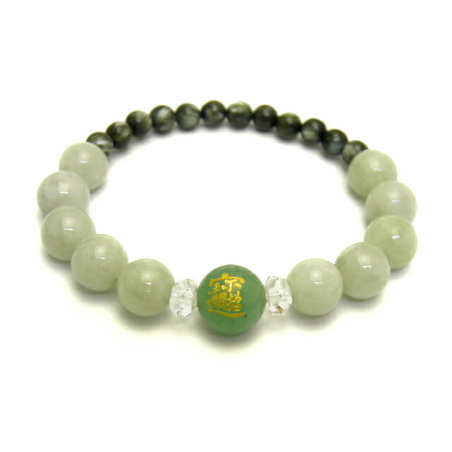 招財進寶 アベンチュリン(金色入り)12mm 翡翠 セラフィナイト ブレスレット 金運 天然石 パワーストーン / インペリアルオーラ おしゃれ かわいい オシ...