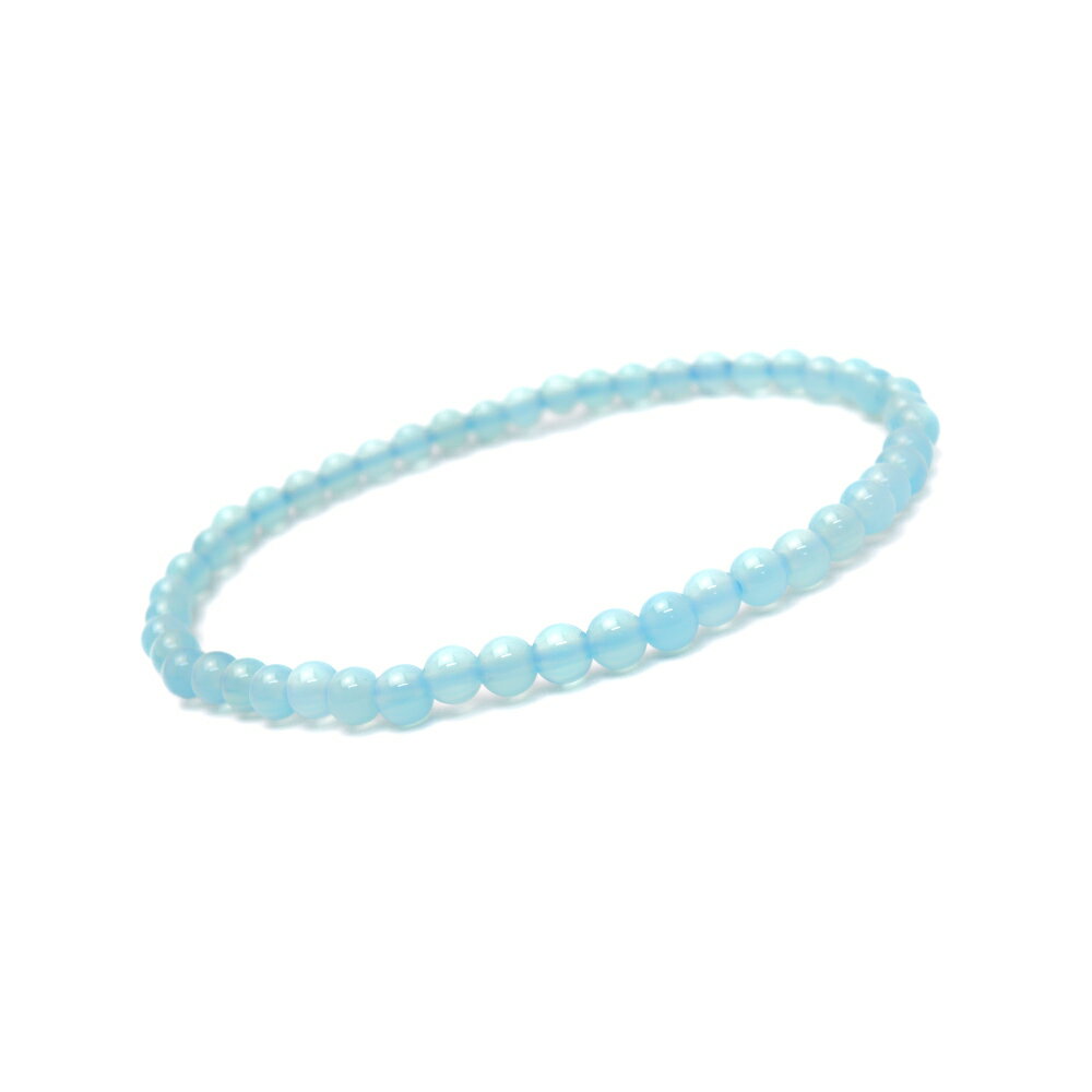 【ENDLESS_ブレスレット】 シーブルーカルセドニー 4mm ブレスレット 天然石 パワーストーン / インペリアルオーラ おしゃれ かわいい オシャレ 可...