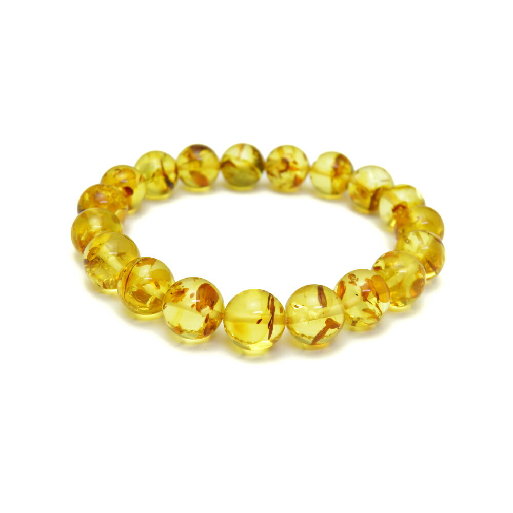 現品 AAAA バトル海産 天然琥珀 アンバー 琥珀 10mm ブレスレット / 天然石、パワーストーンの専門店インペリアルオーラ おしゃれ かわいい オシャレ...
