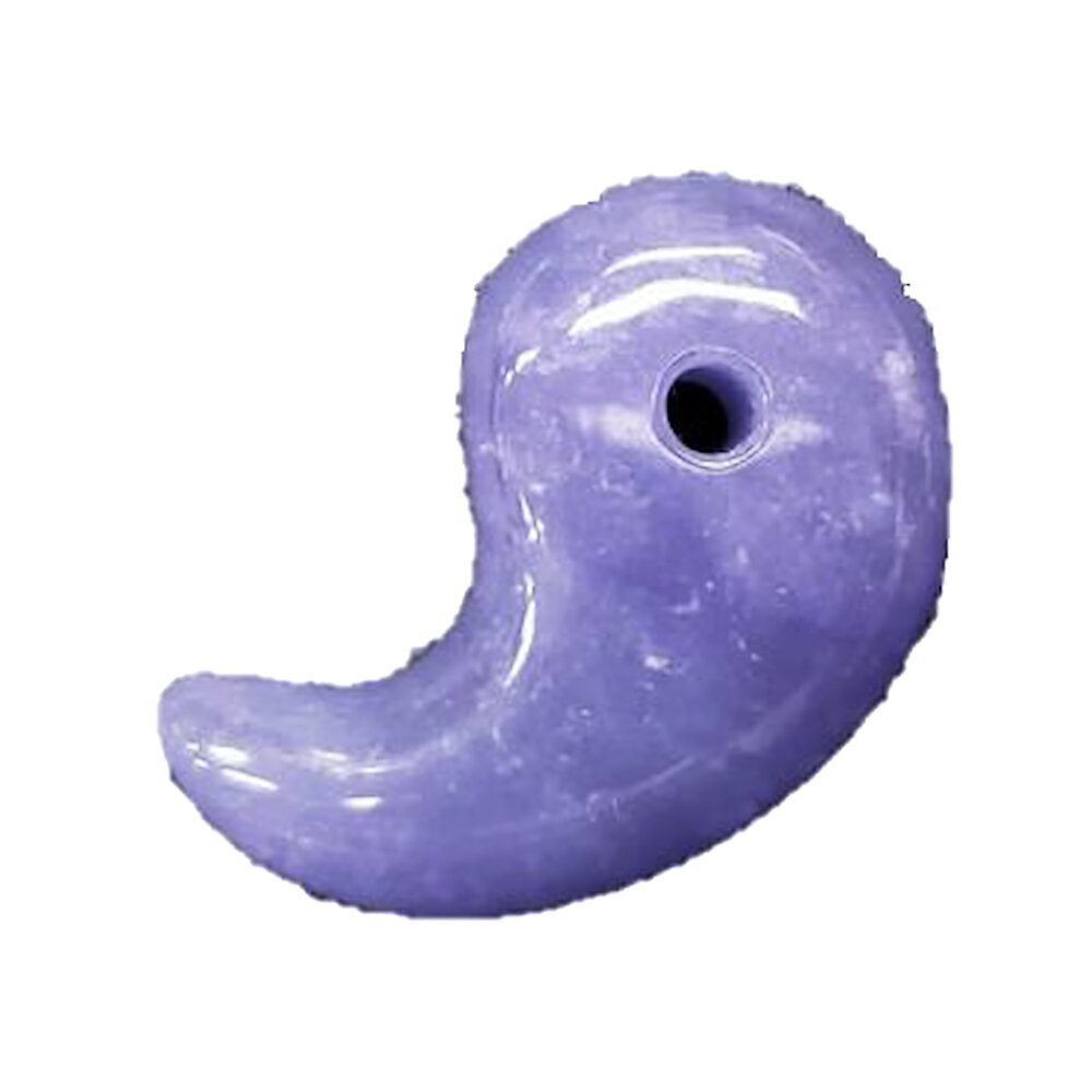 染めビルマ翡翠 勾玉 ラベンダーカラー (薄色) 勾玉30mm 現代勾玉 Mサイズ 1個売り パワーストーン / インペリアルオーラ おしゃれ かわいい オシャ...